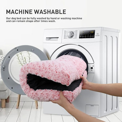 KSIIA Washable Dog Bed Deluxe Plush Dog Crate Beds Comfy Kennel Pad Anti-Slip - Image 5