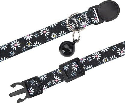 Cat Collar Breakaway with Bells, 3 Pack Girl Boy Pet Cat Collar with Bohemia - Image 5