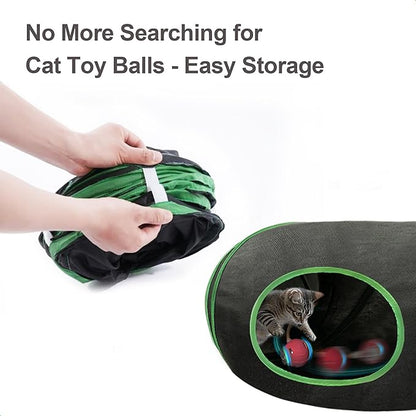Interactive Cat Toys Ball Fast Rolling in Cat Tunnel – Motion-Activated Ball in - Image 5