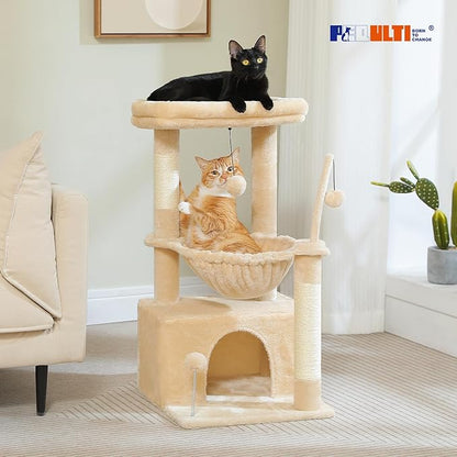 PEQULTI 4-in-1 Cat Tree, Scratching Post - Image 2