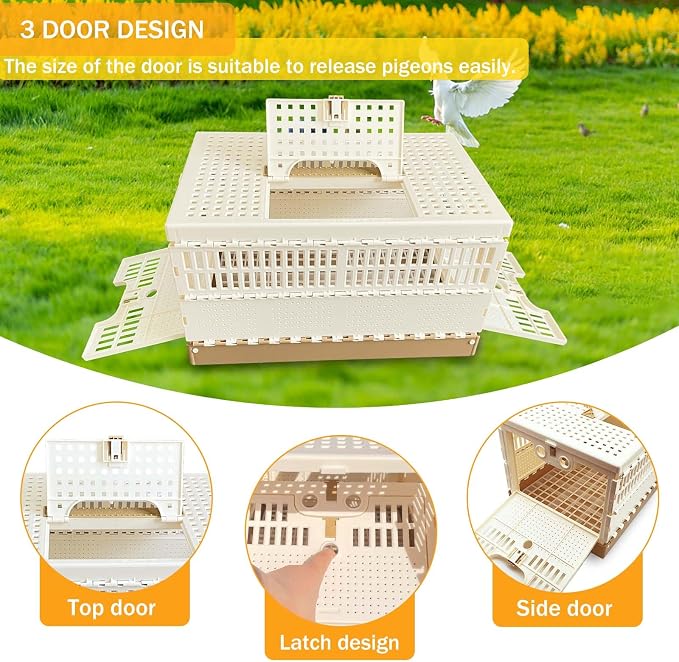Folding Bird Cage Pigeons Travel Cage Training Cage Release Pairing Cage - Image 4