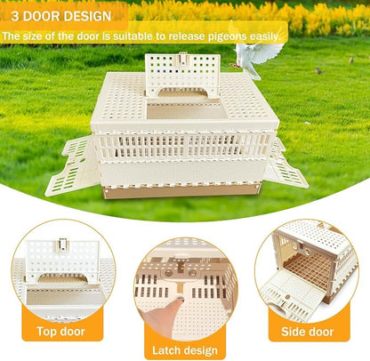 Folding Bird Cage Pigeons Travel Cage Training Cage Release Pairing Cage - Image 4