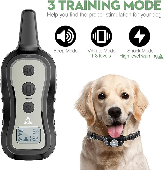 PATPET Dog Training Collar Shock Collar - Image 2