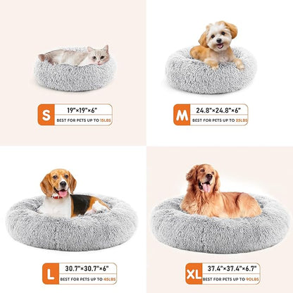 Sweetcrispy Donut Dog Bed, Large Round Calming Cat Bed - Image 6