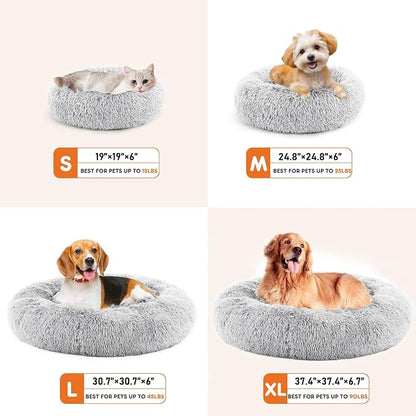 Sweetcrispy Donut Dog Bed, XL Large Round Calming Cat Bed - Image 6