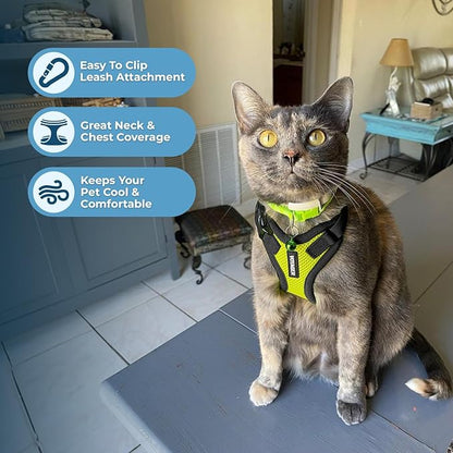 Voyager Escape-Proof Step-in Lock Cat Harness & 5ft Neoprene-Handle Leash Set - Image 5