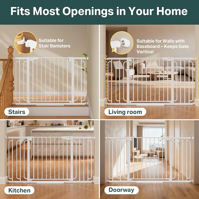 Cumbor 36.6-59" Extra Wide Baby Gate - Image 6
