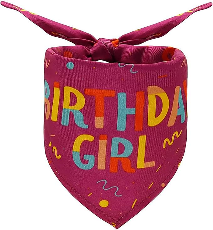 Dog Birthday Party Supplies Dog Birthday Girl Bandanas Party Pet Supplies by Lcekterur