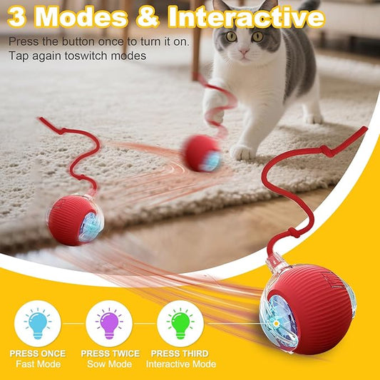 2-Pack Interactive Cat Toys Ball - Image 2