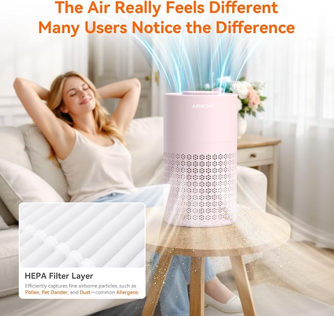 AIRROMI Air Purifier for Bedroom - Image 8