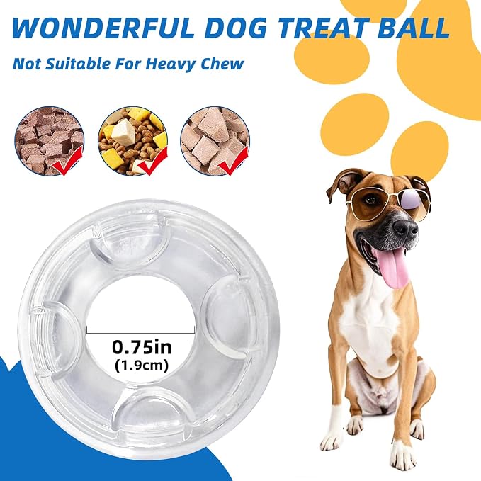 Interactive Puzzle Dog Treat Ball, Treat Dispensing Enrichment Dog Toys Ball - Image 6