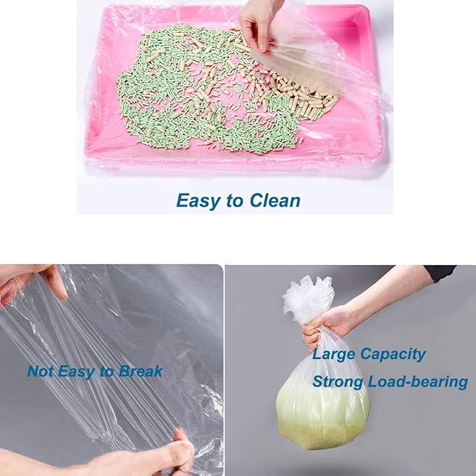 50 Pcs Disposable Rabbit Cage Liner Plastic Toilet Film Leak-Proof - Image 4