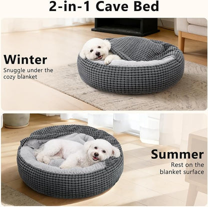 SIWA MARY Dog Bed with Attached Blanket - Image 2