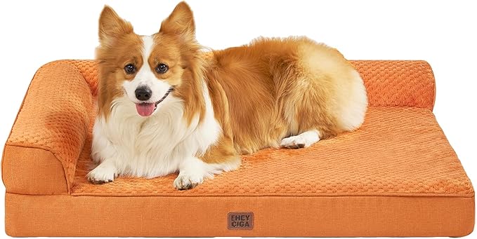 EHEYCIGA Large Dog Bed Memory Foam by EHEYCIGA