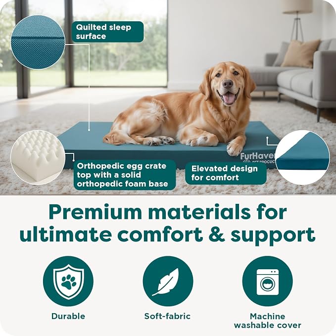 FurHaven Water-Resistant Orthopedic Dog Bed - Image 5