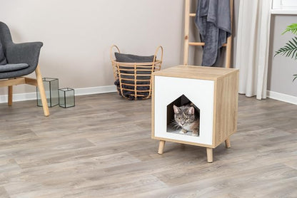 Trixie Isa Indoor Cat Condo, Modern Cat Bed Side Table & Nightstand, Cat - Image 3