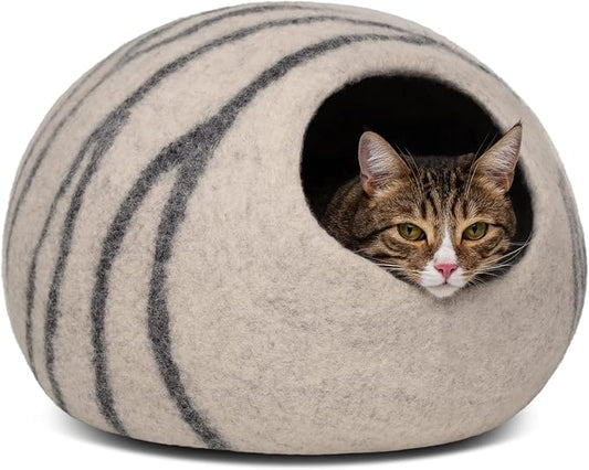 MEOWFIA Cat Cave – Premium Felt Cat Bed by MEOWFIA