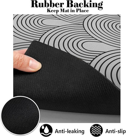 Dog Food Mats for Floors Absorbent, Pet Cat Food Mat - Image 4