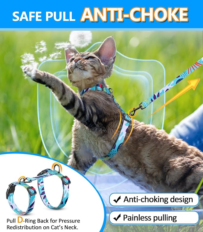Halypet Cat Harness and Leash Set, Escape Proof Cat Harness, Safe Kitten Harness - Image 9