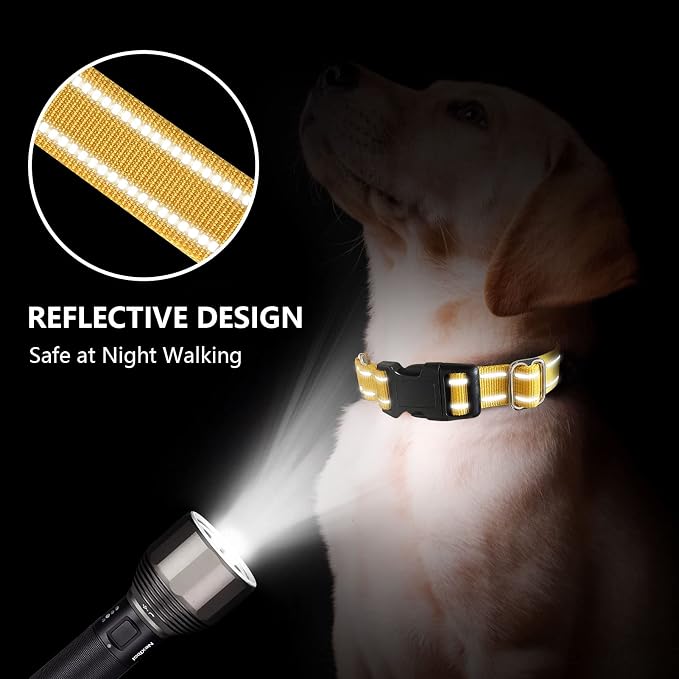 Hikiko Martingale Dog Collars Reflective Nylon Dog Collar - Image 4