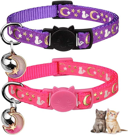 2PCS Breakaway Cat Collars by Baeuppit
