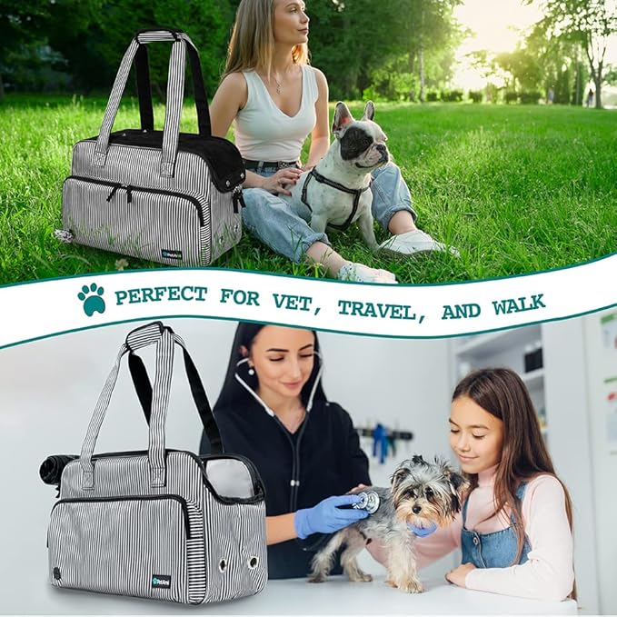 PetAmi Small Dog Purse Carrier, Soft-Sided Pet Carrier Bag - Image 6