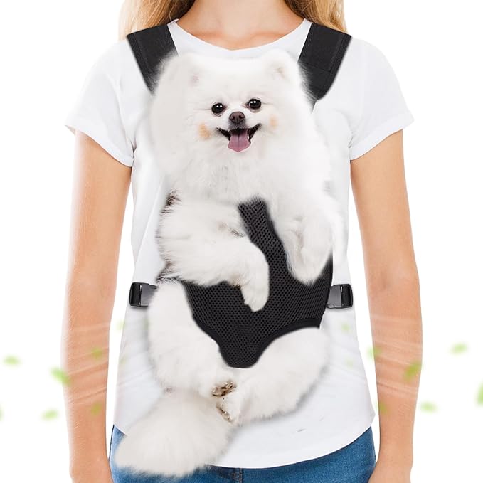 Pet Carrier Backpack, Hands-Free Adjustable Dog Front Carrier Legs Out & by Hpetppy