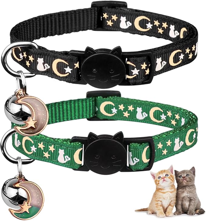 2PCS Breakaway Cat Collars by Baeuppit