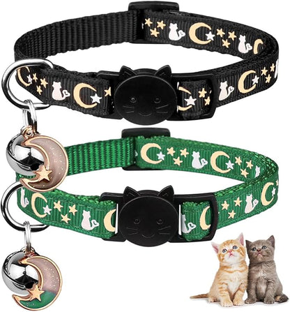 2PCS Breakaway Cat Collars by Baeuppit