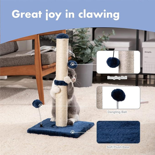 MECOOL Cat Scratching Post Premium Basics Kitten Scratcher Sisal Scratch Posts - Image 2