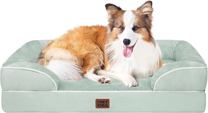 EHEYCIGA Orthopedic Large Dog Bed, Waterproof Memory Foam, Non-Slip Bottom by EHEYCIGA