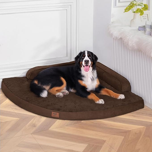 Large Orthopedic Dog Bed with Sides XXXL Dog Beds with Removable Washable Cover by Mekiy