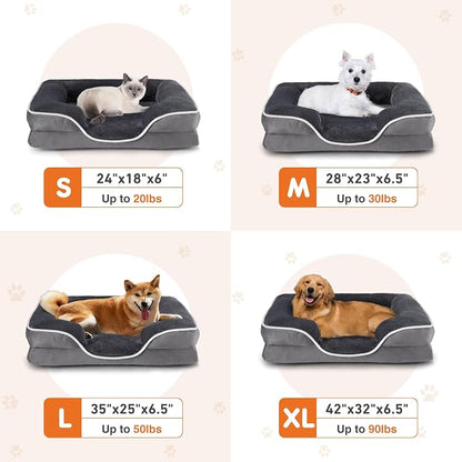 Sweetcrispy Orthopedic Dog Bed, Large Memory Foam Puppy Cat Bed - Image 6