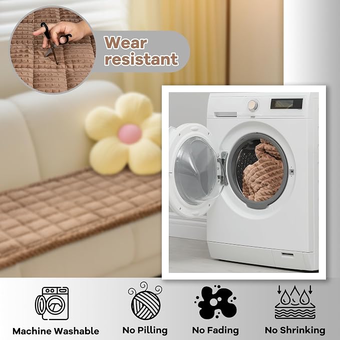 Washable Dog Couch Cover Protector, Non Slip Dog Bed Mat Machine Washable Large - Image 4