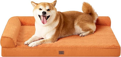 EHEYCIGA Memory Foam Dog Bed Large Size Dogs, Orthopedic Dog Bed Large by EHEYCIGA