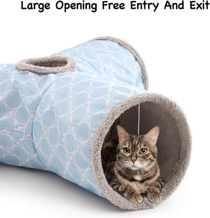 Tempcore Cat Tunnels for Indoor Cats Fleece-Lined in for Warmth, Pet Tube Toys - Image 4