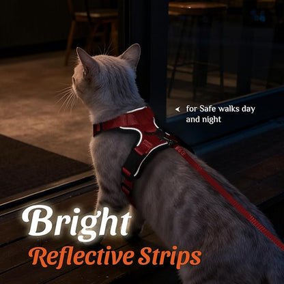 Dooradar Cat Harness and Leash Set, Escape Proof Safe Adjustable Kitten Vest - Image 5