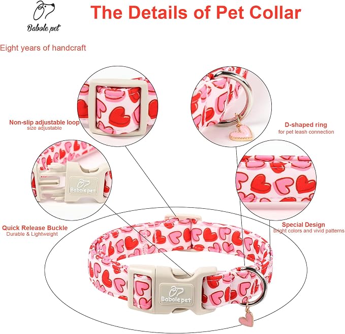 Valentines Dog Collar for Large Dogs - Image 3