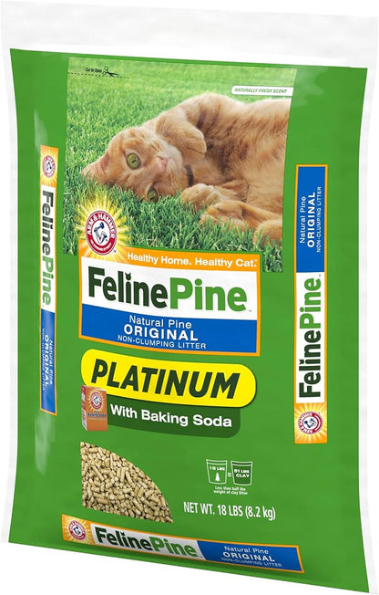 Feline Pine Platinum Non-Clumping Cat Litter, Feline Pine Cat Litter 18lb - Image 14