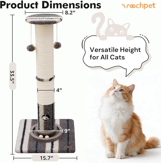 34inches Cat Scratching Post Sisal Cat Scratcher - Image 2