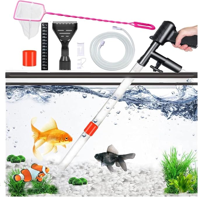Aquarium Gravel Cleaner Siphon Fish Tank Vacuum Cleaner by JackSuperAquariumPetsFocus
