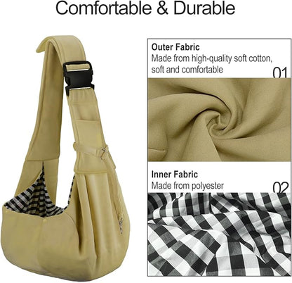 PETLOFT Reversible Dog Cat Sling Carrier, Small Dog Carrier, Adjustable Dog - Image 3