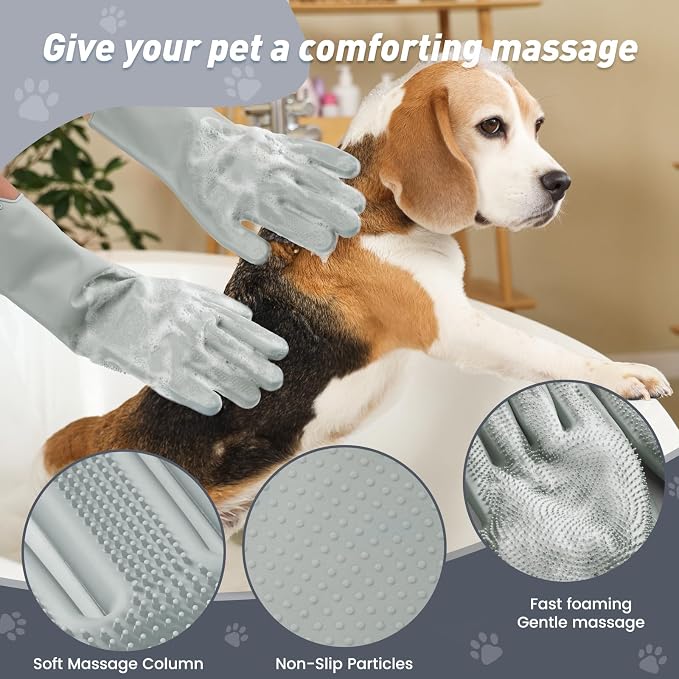 Pet Shower & Bath Supplies，Dog Shampoo Brush Set - Image 2