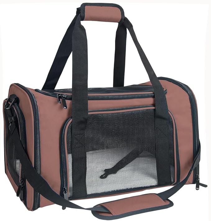 Soft Sided Carrier for Small Medium Cats Dogs, Removable Pad Collapsible Travel by NextFri