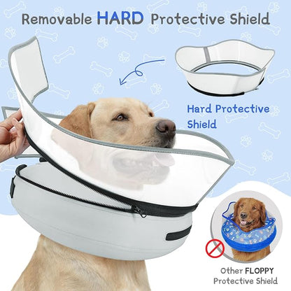 Supet Raised Inflatable Dog Cone Collar to Stop Licking, Soft Dog Cone - Image 3