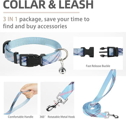PUPTECK Adjustable Dog Harness Collar and Leash Set Step in No Pull Pet Harness - Image 4