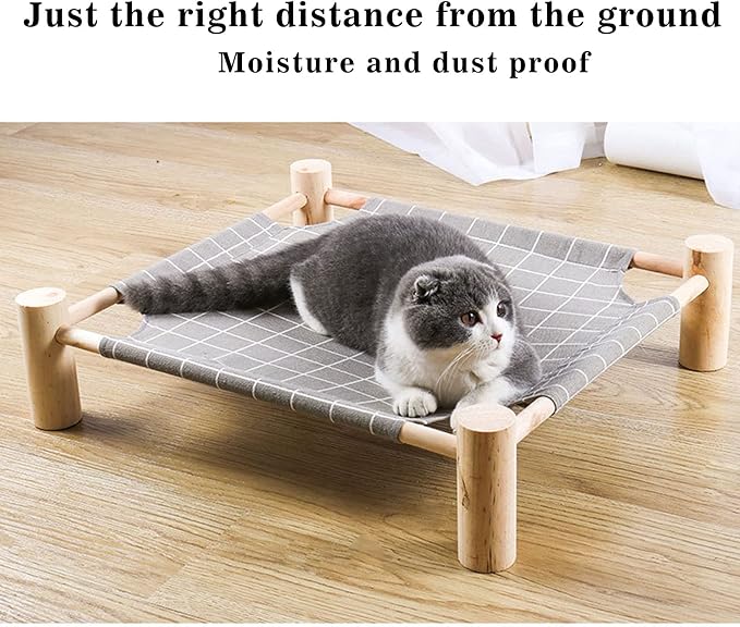 Pozico Elevated Cat Bed for Small Dogs & Cats – Raised Pet Hammock Bed - Image 8