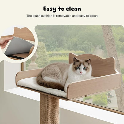 Cat Window Perch with Thick Sisal Scratching Post, Cats Hammock - Image 6