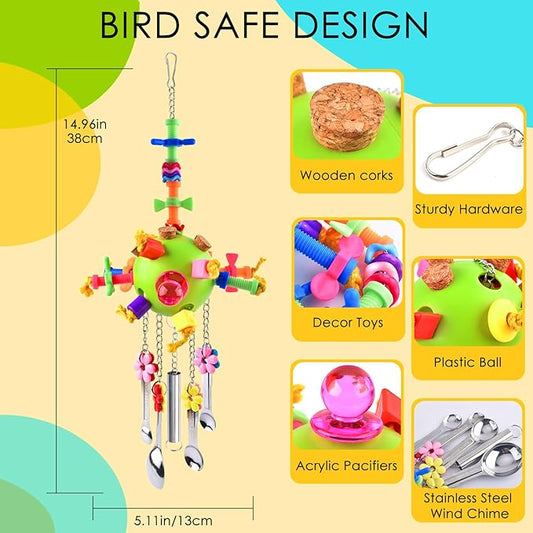 KATUMO Bird Toys, Parrot Pull Spoons Toys - Image 2