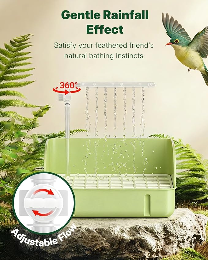 Pawfly Automatic Bird Bath for Cage, Bird Bath - Image 6